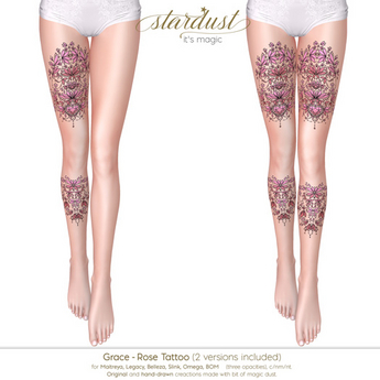 Second Life Marketplace - Stardust - Grace - Rose Tattoo
